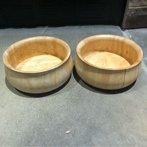Rainforest Wooden Bowls Set of Two